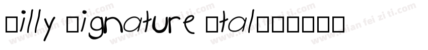 Billy Signature Ital字体转换